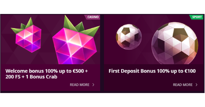 malina casino welcome bonus