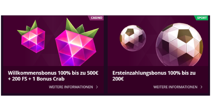 malina casino bonus